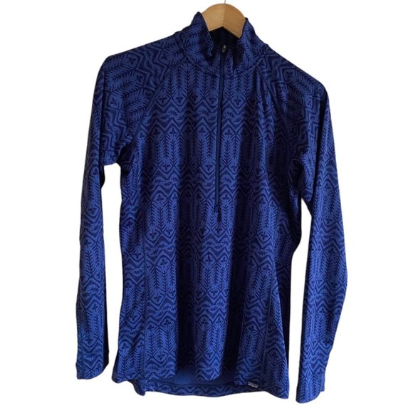 Patagonia Capaline Mid Weight Base Layer Zip Neck Size Large - Picture 1 of 9
